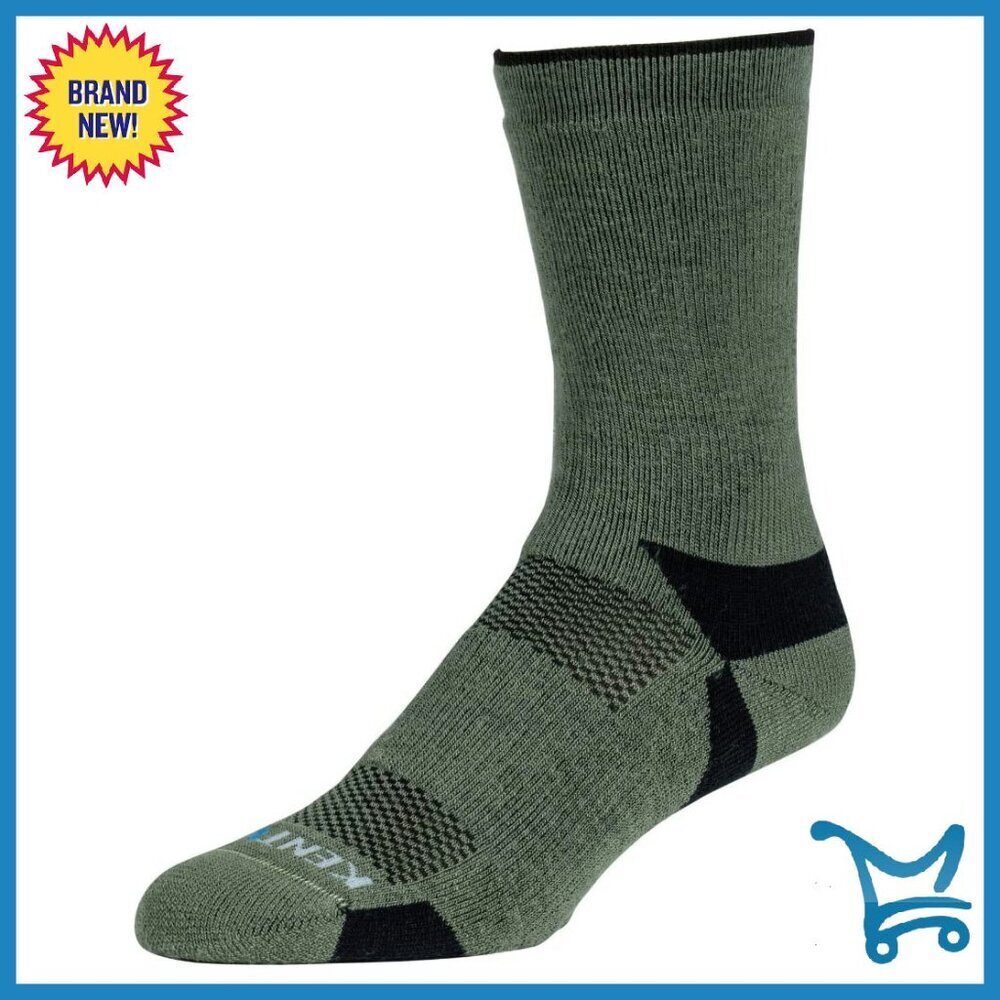 Merino Wool Athletic Crew Socks - Sizes S-XL - Temperature Regulating